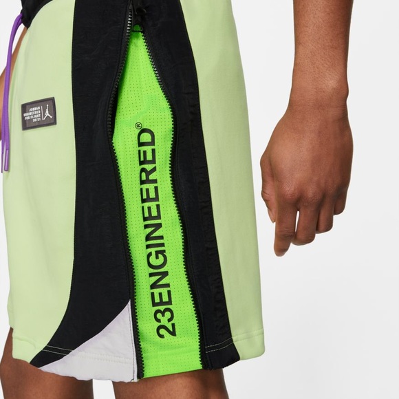 green and black jordan shorts